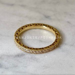 Pandora 14k Gold Hearts of Pandora Ring